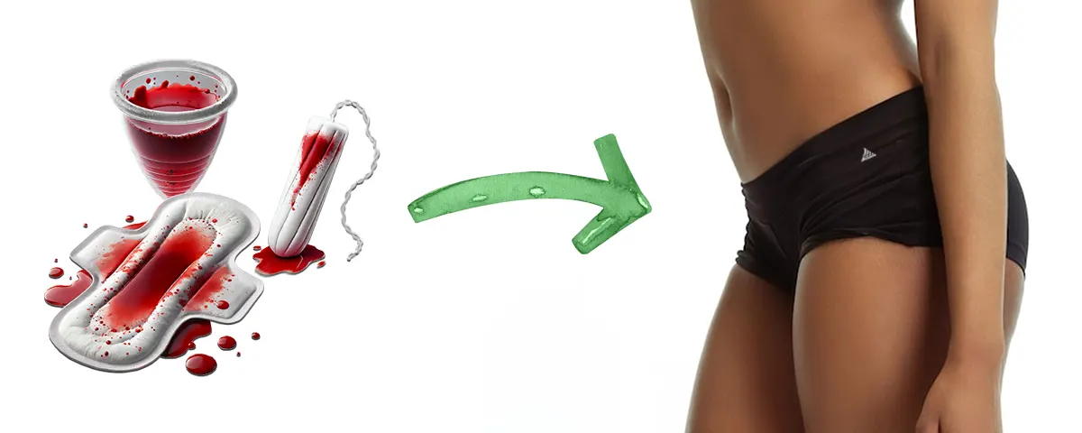 Replacing tampons and sanitary towels with period panties